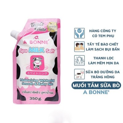 Muối Tắm Sữa Bò Tẩy Tế Bào Chết A Bonne Spa Milk Salt Thái Lan 350gr