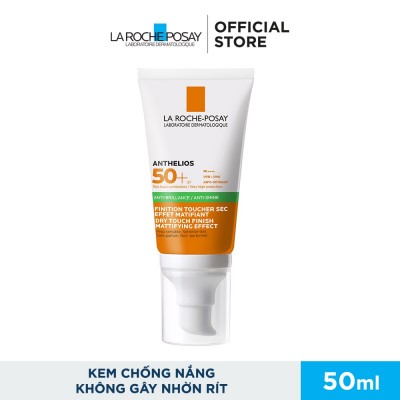 Kem chống nắng giúp kiểm soát bóng nhờn & bảo vệ da trước tia UVB UVA SPF 50+ La Roche-Posay Anthelios Touch 50ml