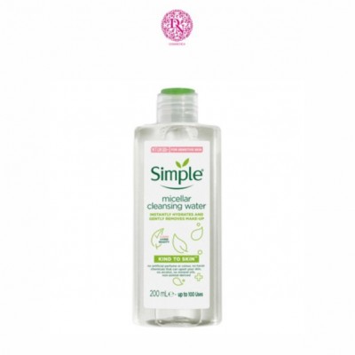 Nước tẩy trang dịu nhẹ dành cho da nhạy cảm Simple Micellar Cleansing Water 200ml