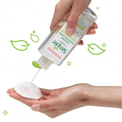 Nước tẩy trang dịu nhẹ dành cho da nhạy cảm Simple Micellar Cleansing Water 200ml