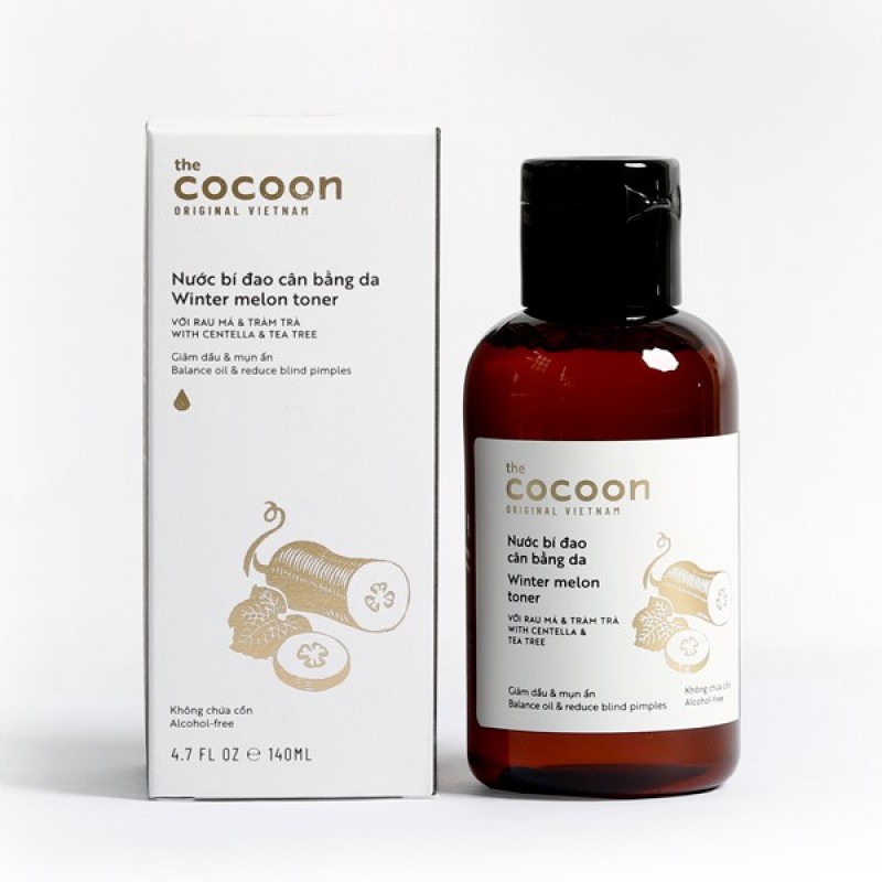Toner nước bí đao cân bằng da cocoon 310ml thuần chay